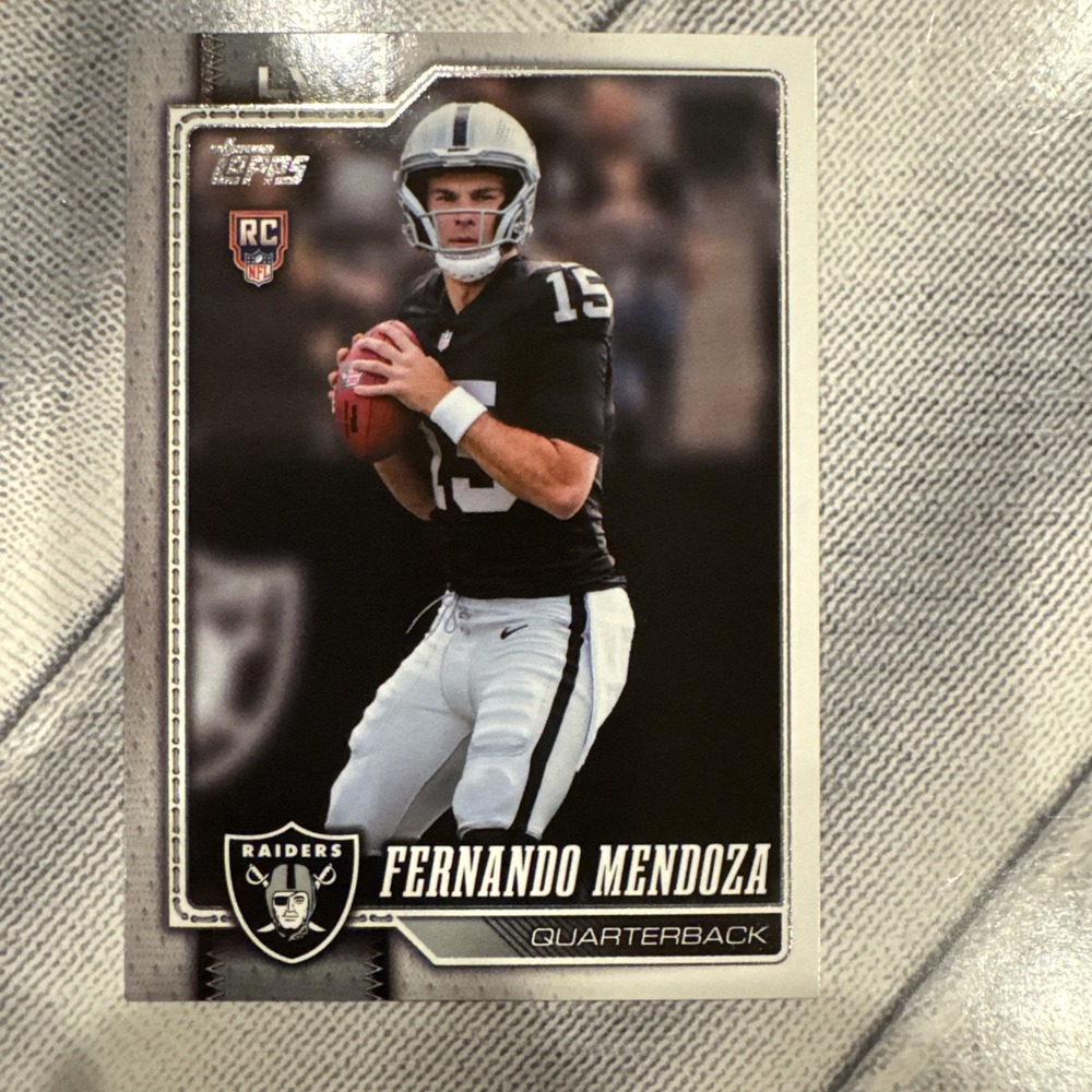 2026 Topps Flagship Football Fernando Mendoza (RC) #301 Las Vegas Raiders